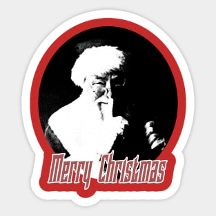 merry christmas santa skull Sticker